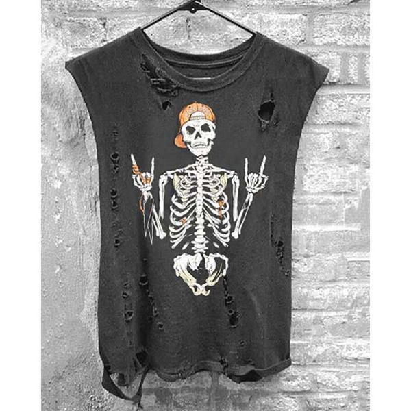 women's t-shirt 2021 fashion pullover sleeveless skull print crew neck summer for women statement trendy polyester shirt handmade, White
women's t-shirt 2021 fashion pullover sleeveless skull print crew neck summer for women statement trendy polyester shirt handmade, White