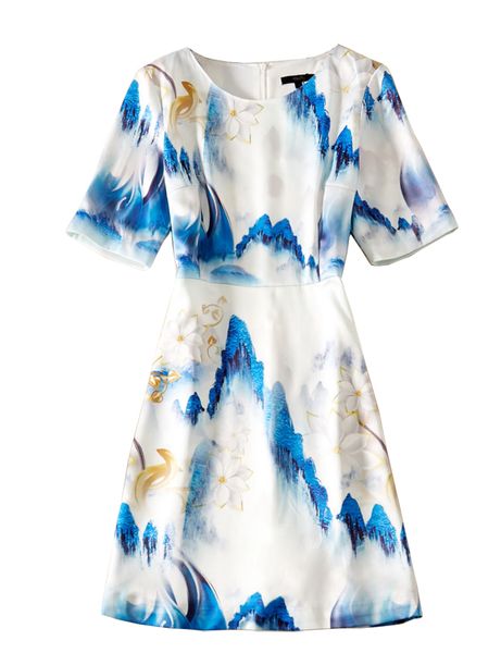 landscape painting print women a-line dress round neck casual dresses 08k1935, Black;gray
landscape painting print women a-line dress round neck casual dresses 08k1935, Black;gray