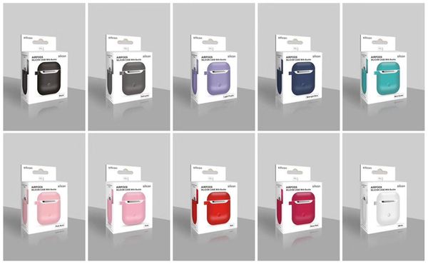 OEM Design For Apple AirPods 10 Color Protective 2 in 1 Silicone Cover Skin Compatible with apple airpods Charging Case With Retail package
OEM Design For Apple AirPods 10 Color Protective 2 in 1 Silicone Cover Skin Compatible with apple airpods Charging Case With Retail package