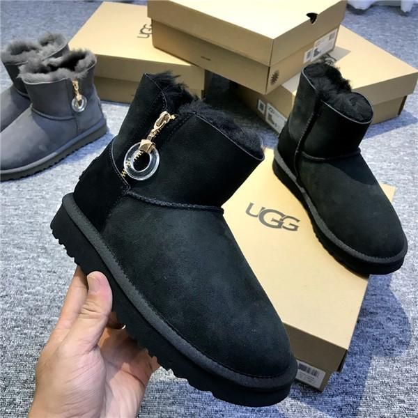 australia w karlie brooch suede boots waterproof sheepksin leather shearling wool fur lined short winter boots women ankle snow boots shoes, Black
australia w karlie brooch suede boots waterproof sheepksin leather shearling wool fur lined short winter boots women ankle snow boots shoes, Black