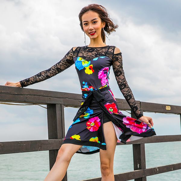 new print latin dance dress women competition dress samba dance costumes clothes for salsa ice silk performance wear da786, Black;red
new print latin dance dress women competition dress samba dance costumes clothes for salsa ice silk performance wear da786, Black;red