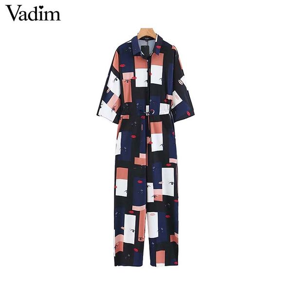 vadim chic geometric pattern jumpsuits three quarter sleeve drawstring tie waist pockets rompers calf length playsuits ka573, Black;white
vadim chic geometric pattern jumpsuits three quarter sleeve drawstring tie waist pockets rompers calf length playsuits ka573, Black;white