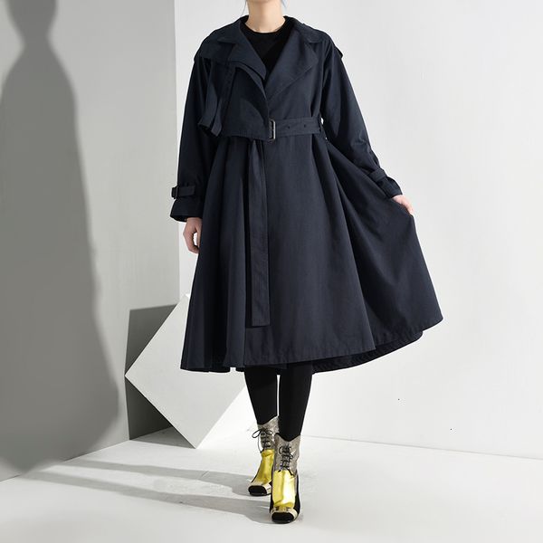 women's trench coats women blue brief split joint long lapel sleeve loose fit windbreaker fashion tide autumn winter 2021, Tan;black
women's trench coats women blue brief split joint long lapel sleeve loose fit windbreaker fashion tide autumn winter 2021, Tan;black