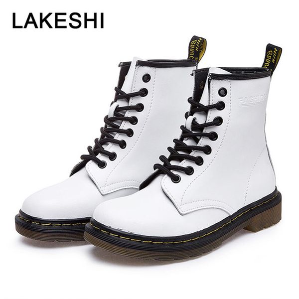 lakeshi genuine leather women boots ankle boots female autumn winter shoes woman couple motorcycle women ankle, Black
lakeshi genuine leather women boots ankle boots female autumn winter shoes woman couple motorcycle women ankle, Black