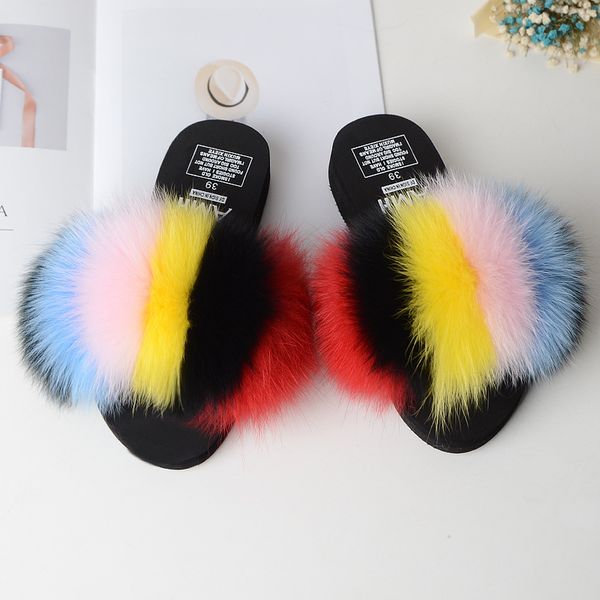 mixed color fur slippers summer woman platform shoes wedges anti-skid creepers furry slides celebrities girl flip flops 2020, Black
mixed color fur slippers summer woman platform shoes wedges anti-skid creepers furry slides celebrities girl flip flops 2020, Black