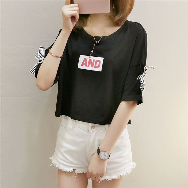 short-sleeved t-shirt female female half-sleeved backless t-shirt outfit student clothes lace-up student, White
short-sleeved t-shirt female female half-sleeved backless t-shirt outfit student clothes lace-up student, White