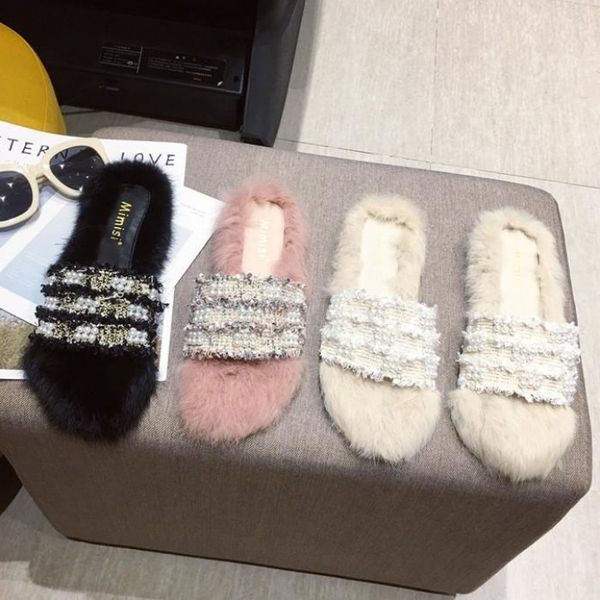 shoes woman 2019 slippers fur slides flock string bead ladies flip flops plush flat new hawaiian rome fashion, Black
shoes woman 2019 slippers fur slides flock string bead ladies flip flops plush flat new hawaiian rome fashion, Black