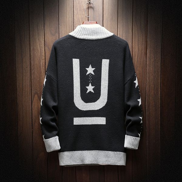 new winter warm fashion cotton long sleeve mens knitted sweater casual loose fit pullover plus size -5xl, White;black
new winter warm fashion cotton long sleeve mens knitted sweater casual loose fit pullover plus size -5xl, White;black