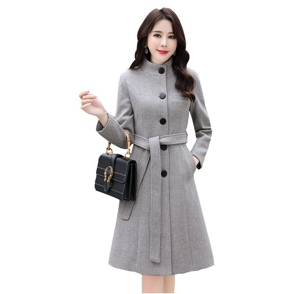wool coat female medium long new women's tide korean thick small autumn winter woolen coats women's clothing, Black
wool coat female medium long new women's tide korean thick small autumn winter woolen coats women's clothing, Black