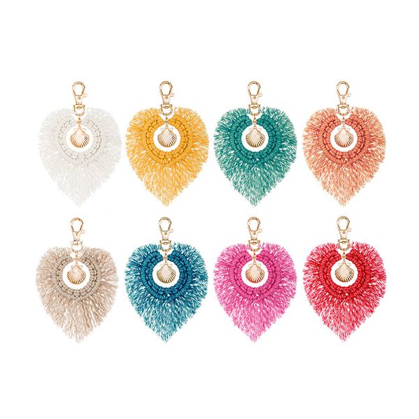 bohemian hand-woven tassel keychain shell alloy pendant bag purse accessories, Silver
bohemian hand-woven tassel keychain shell alloy pendant bag purse accessories, Silver