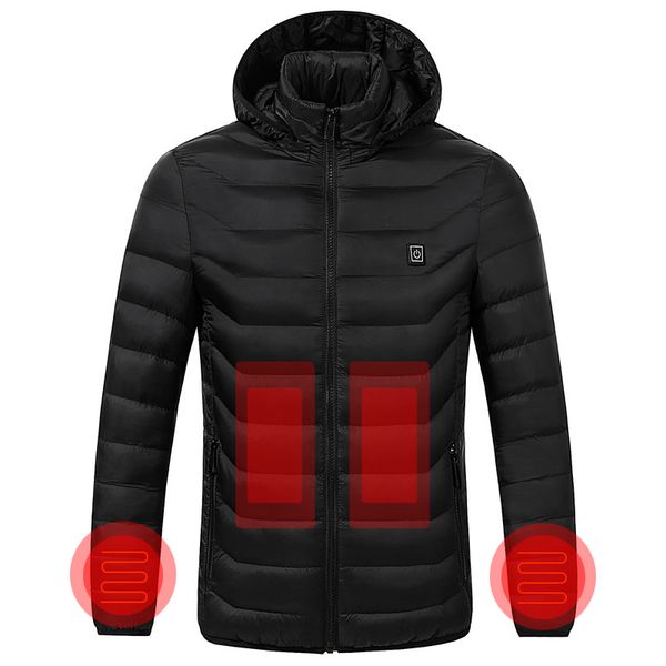 winter men heated jackets usb heating clothing hooded warm parka solid slim men's winter heating coat l-4xl, Black
winter men heated jackets usb heating clothing hooded warm parka solid slim men's winter heating coat l-4xl, Black