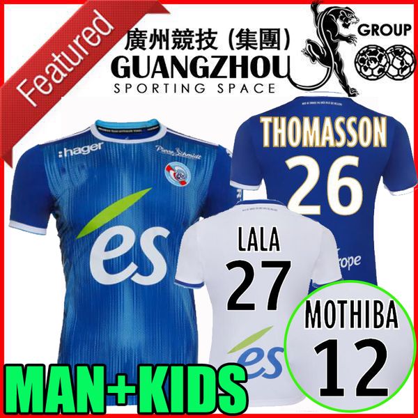 19 20 rc strasbourg alsace soccer jerseys 2019 2020 home away lala thomasson djiku mothiba martin maillot man and kids kit football shirts, Black 
19 20 rc strasbourg alsace soccer jerseys 2019 2020 home away lala thomasson djiku mothiba martin maillot man and kids kit football shirts, Black