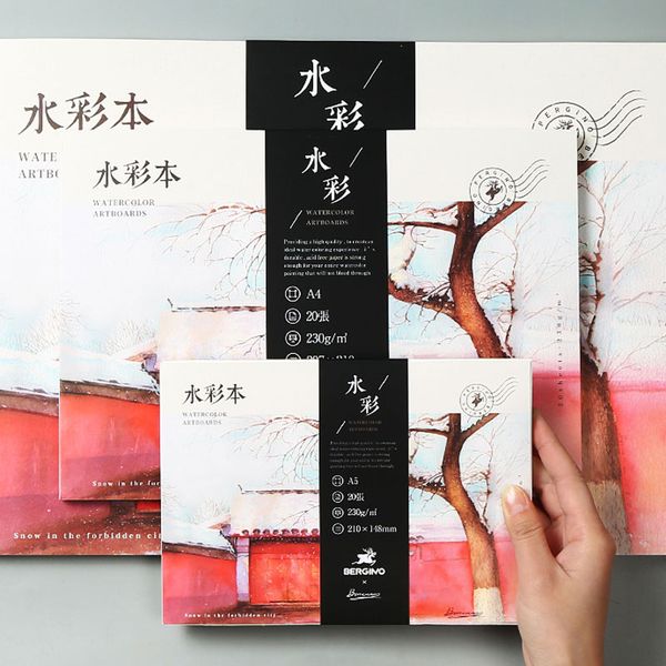 230g a3/a4/a5 professional watercolor paper 20sheets hand painted creative water color drawing book art supplies
230g a3/a4/a5 professional watercolor paper 20sheets hand painted creative water color drawing book art supplies