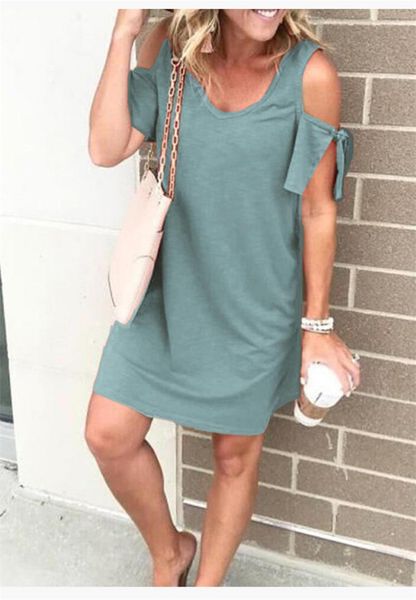 casual dresses off shoulder short sleeve ladies a line dresses draped crew neck fashion female dresses summer solid womens, Black;gray
casual dresses off shoulder short sleeve ladies a line dresses draped crew neck fashion female dresses summer solid womens, Black;gray