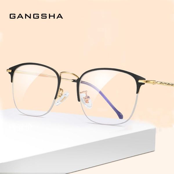 gangsha 2020 new alloy computer glasses frame women men round alloy eyeglass frame gold blue ligth eyeglass armacao 9826, Black
gangsha 2020 new alloy computer glasses frame women men round alloy eyeglass frame gold blue ligth eyeglass armacao 9826, Black