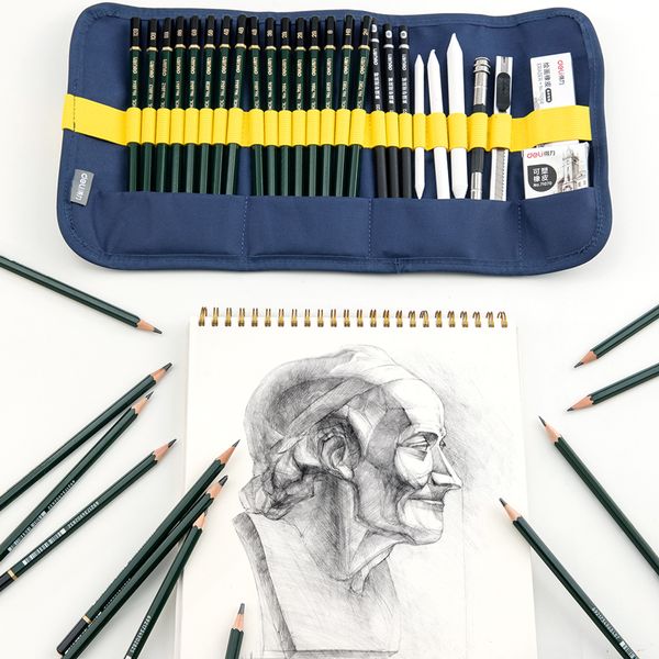 27pcs sketch pencil set professional sketching drawing kit wood pencil bags for painter school students art supplies 05868
27pcs sketch pencil set professional sketching drawing kit wood pencil bags for painter school students art supplies 05868