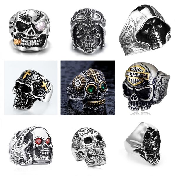 высокое качество vintage punk skull ring мужские сплава мотоциклист хип-хоп кольцо хэллоуин ювелирные изделия подарок горячий, Silver
высокое качество vintage punk skull ring мужские сплава мотоциклист хип-хоп кольцо хэллоуин ювелирные изделия подарок горячий, Silver