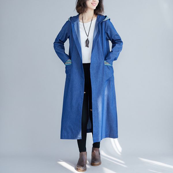 women's trench coats literary coat long loose windbreaker cowboy hooded womens overcoat cardigan open stitch women and jackets, Tan;black
women's trench coats literary coat long loose windbreaker cowboy hooded womens overcoat cardigan open stitch women and jackets, Tan;black