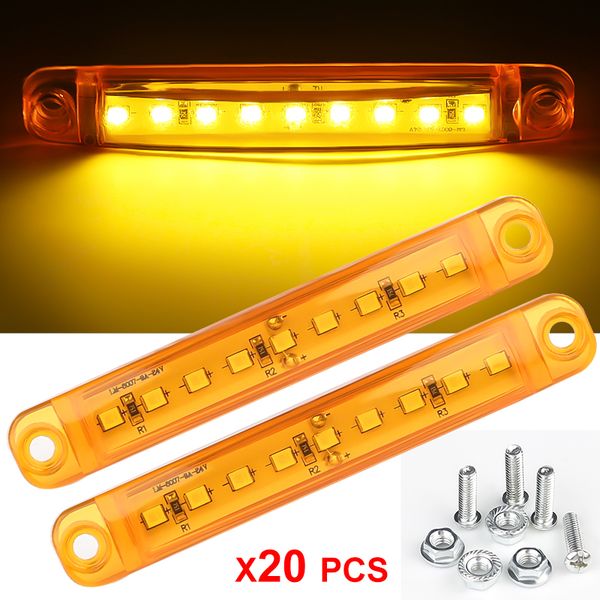 10 pairs truck side light waterproof motorcycle signal light 9leds 24v car decoration bus suv car ship universal
10 pairs truck side light waterproof motorcycle signal light 9leds 24v car decoration bus suv car ship universal