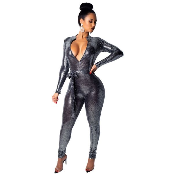 sequin zipper jumpsuit lace up bandage rompers women casual long sleeve o neck bodycon jumpsuit night party body overalls, Black;white
sequin zipper jumpsuit lace up bandage rompers women casual long sleeve o neck bodycon jumpsuit night party body overalls, Black;white