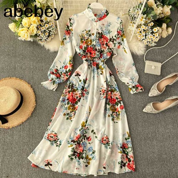 long dress spring autumn vintage women flower print beach bohemian maxi dress casual long sleeve chiffon vestidos, Black;gray
long dress spring autumn vintage women flower print beach bohemian maxi dress casual long sleeve chiffon vestidos, Black;gray