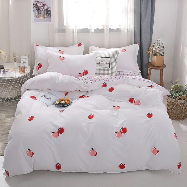 white cherry bedding sets quilt cover sets pillowcase warm soft bed twin full  king duvet cover fruits bedclothes 
white cherry bedding sets quilt cover sets pillowcase warm soft bed twin full  king duvet cover fruits bedclothes