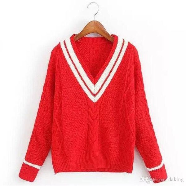 new spring autumn europe us fashion stripe vneck slim casual women sweater long sleeve twist crochet pullover good quality knit sweater, White;black
new spring autumn europe us fashion stripe vneck slim casual women sweater long sleeve twist crochet pullover good quality knit sweater, White;black