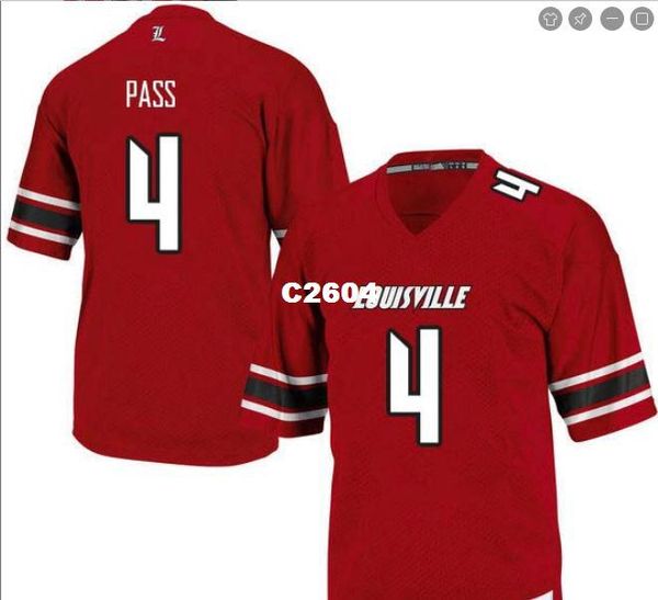 men louisville cardinal jawon pass #4 real full embroidery college jersey size s-4xl or custom any name or number jersey, Black;red
men louisville cardinal jawon pass #4 real full embroidery college jersey size s-4xl or custom any name or number jersey, Black;red