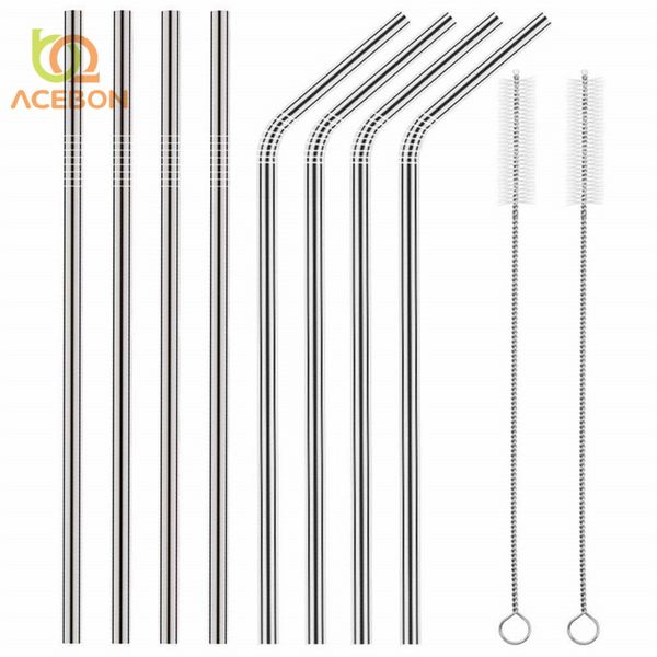 acebon 4/5/6/7 pcs stainless steel straw reusable metal drinking straw with cleaner brush for home party barware bar accessories
acebon 4/5/6/7 pcs stainless steel straw reusable metal drinking straw with cleaner brush for home party barware bar accessories