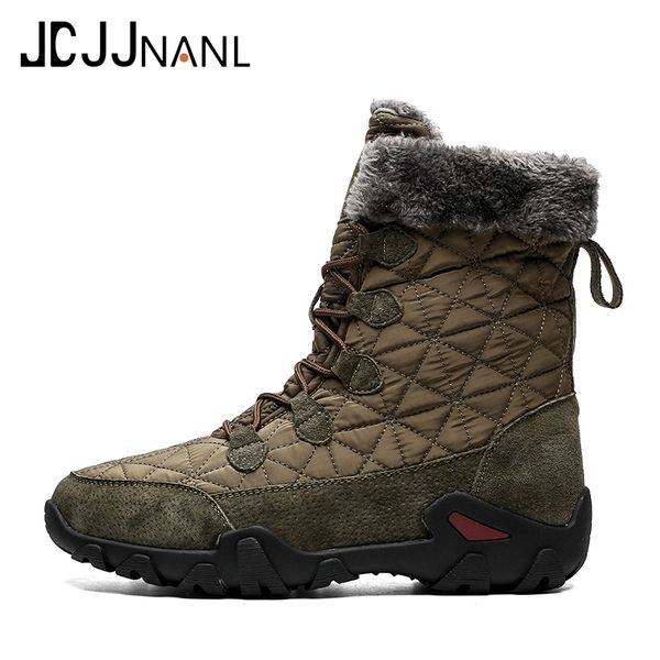 men boots mid-calf winter snow boots keep warm rubber waterproof rain fur plush outdoor footwear sneaker, Black
men boots mid-calf winter snow boots keep warm rubber waterproof rain fur plush outdoor footwear sneaker, Black