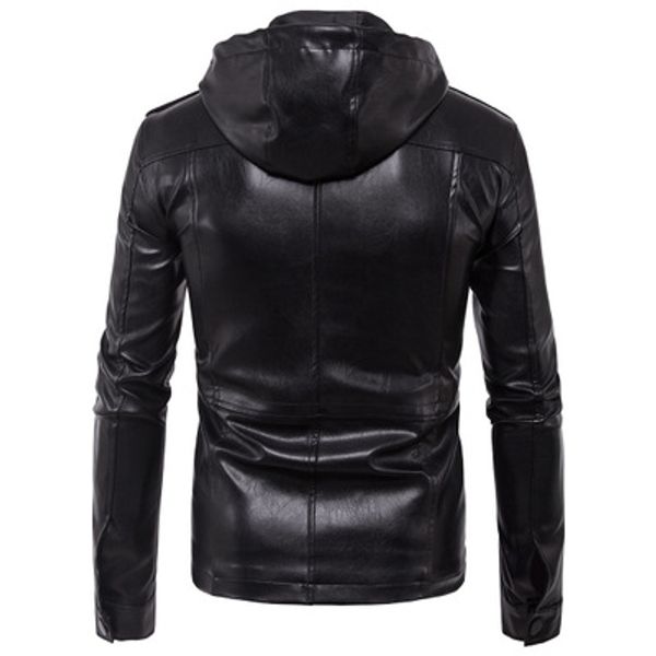 fashion leather jacket men black pu leather hat coat rock men clothes 2019, Black;brown
fashion leather jacket men black pu leather hat coat rock men clothes 2019, Black;brown