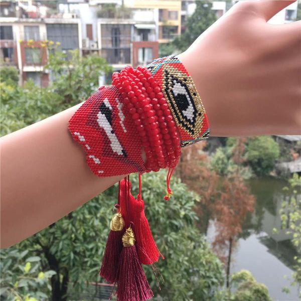 zhongvi turkish evil eye pulseras miyuki bracelet red lucky evil eye bracelet lips delica jewelry 2020 women bileklik gift, Black
zhongvi turkish evil eye pulseras miyuki bracelet red lucky evil eye bracelet lips delica jewelry 2020 women bileklik gift, Black