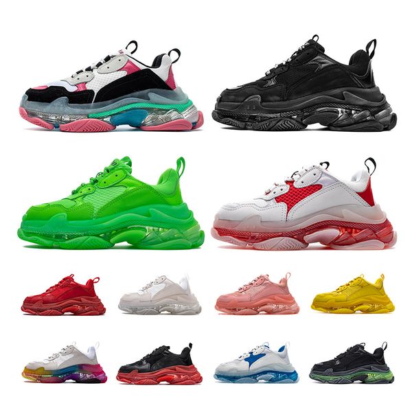 2020 new designer platform triple s clear bubble midsole casual shoes combination shoes mens womens fashion dad vintage sneakers, Black
2020 new designer platform triple s clear bubble midsole casual shoes combination shoes mens womens fashion dad vintage sneakers, Black