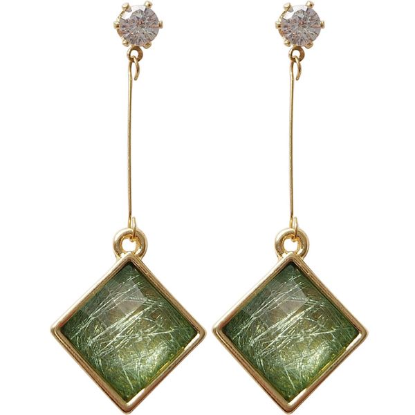 japanese retro simple elegant square glass green stone clip on earrings without piercing for women lady party event bricnos, Silver
japanese retro simple elegant square glass green stone clip on earrings without piercing for women lady party event bricnos, Silver
