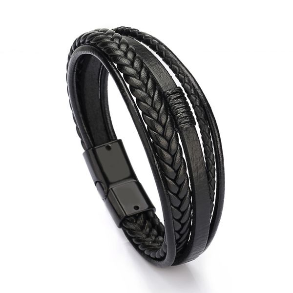 charm bracelets mens ieather bracelet leather bangles for men magnetic-clasp cowhide braided multi layer wrap man pulseras para hombre, Golden;silver
charm bracelets mens ieather bracelet leather bangles for men magnetic-clasp cowhide braided multi layer wrap man pulseras para hombre, Golden;silver