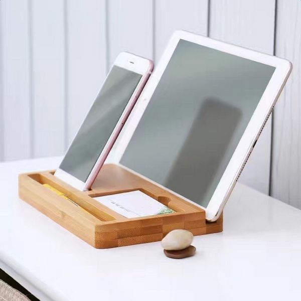 bamboo stand multi-device deskorganizer dock station holder for iphone, ipad, universal cell phones and tablets,card,pen
bamboo stand multi-device deskorganizer dock station holder for iphone, ipad, universal cell phones and tablets,card,pen
