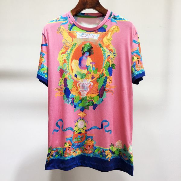 5.25 2020 summer new women fashion o-neck short sleeve contrast color print t-shirt, White
5.25 2020 summer new women fashion o-neck short sleeve contrast color print t-shirt, White