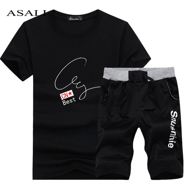 men set tracksuit summer men printed t-shirt short sleeve +shorts 2 piece set 2019 new o-neck fashion brand sweatsuit clothing, Gray
men set tracksuit summer men printed t-shirt short sleeve +shorts 2 piece set 2019 new o-neck fashion brand sweatsuit clothing, Gray
