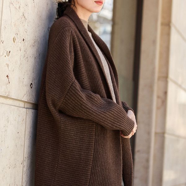 bareskiy cashmere sweater female wool knit cardigan long loose large size sweater multicolor coat coat brand women's clothing, White
bareskiy cashmere sweater female wool knit cardigan long loose large size sweater multicolor coat coat brand women's clothing, White