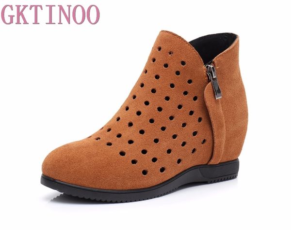 gktinoo women shoes women ankle boots flat height increasing summer boots cow suede hollow out fashion shoes large size 34-43, Black
gktinoo women shoes women ankle boots flat height increasing summer boots cow suede hollow out fashion shoes large size 34-43, Black