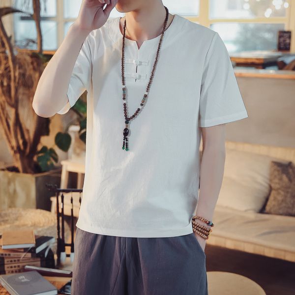 plus size -8xl male casual cotton linen shirts chinese elegant vintage short sleeve blouse black white men clothes camisa, White;black
plus size -8xl male casual cotton linen shirts chinese elegant vintage short sleeve blouse black white men clothes camisa, White;black
