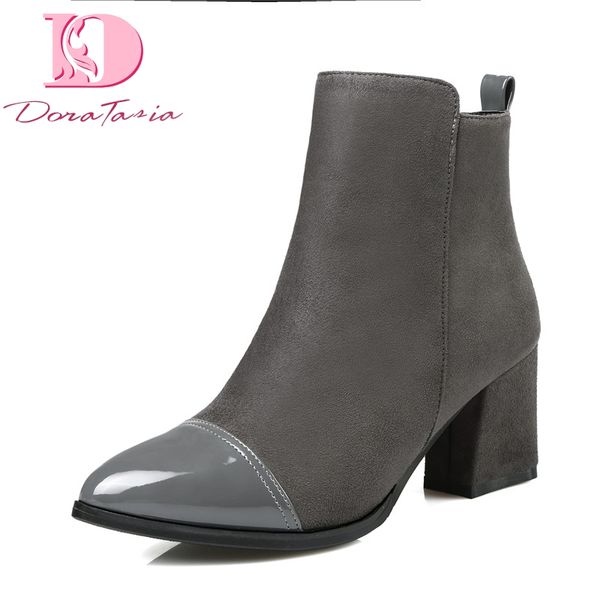 doratasia brand new big size 43 flock women's shoes ankle boots fashion high heels zip up woman boots shoes, Black
doratasia brand new big size 43 flock women's shoes ankle boots fashion high heels zip up woman boots shoes, Black