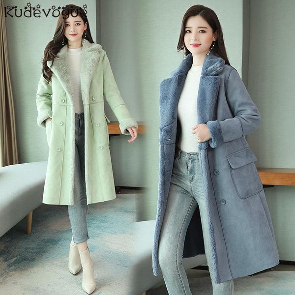 lamb coat female winter 2019 new korean version of loose fur one cotton jacket long deer suede cotton clothing, Black
lamb coat female winter 2019 new korean version of loose fur one cotton jacket long deer suede cotton clothing, Black
