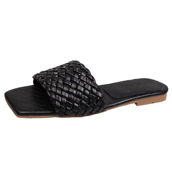 sandals women's 2020 summer new style a- line outer wear square head flat sandals, Black
sandals women's 2020 summer new style a- line outer wear square head flat sandals, Black
