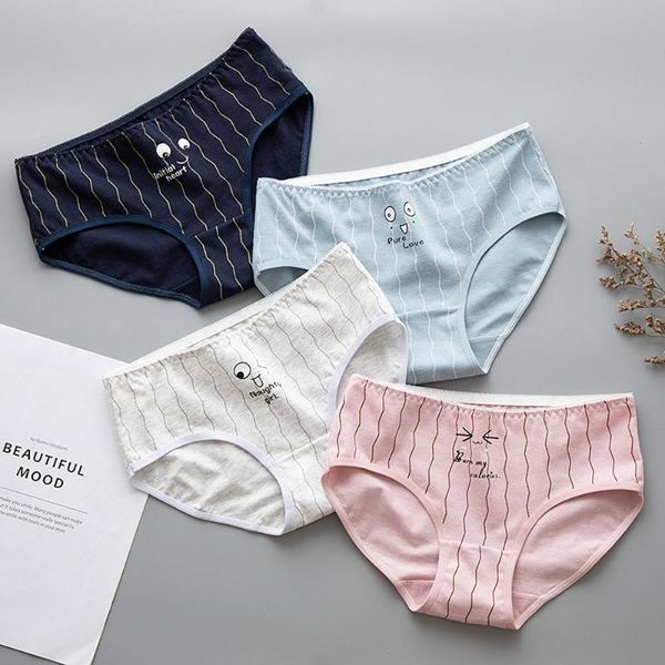1pc cartoon pattern women's panties soft cotton seamless female underwear briefs breathable comfortable lingerie briefs, Black;pink
1pc cartoon pattern women's panties soft cotton seamless female underwear briefs breathable comfortable lingerie briefs, Black;pink