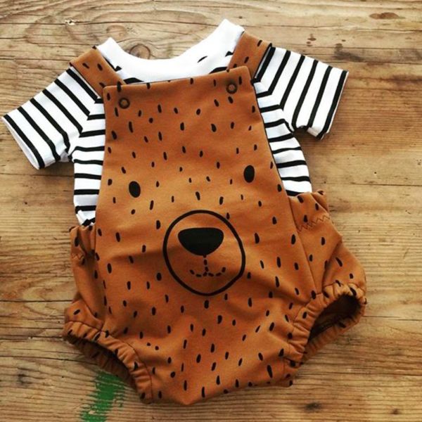 pudcoco 2020 newborn boy girl cute bear clothes stripe t-shirt+ bib pants overalls outfits, White
pudcoco 2020 newborn boy girl cute bear clothes stripe t-shirt+ bib pants overalls outfits, White