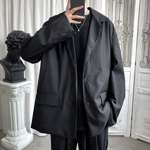 2020 spring and autumn new youth popular men's solid color small suit fashion casual loose single-breasted shirt black / khaki, White;black
2020 spring and autumn new youth popular men's solid color small suit fashion casual loose single-breasted shirt black / khaki, White;black