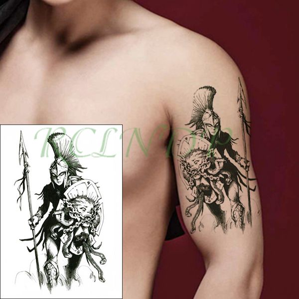 waterproof temporary tattoo sticker warrior holding a spear and shield fake tatto flash tatoo big size tattoos for kid women men
waterproof temporary tattoo sticker warrior holding a spear and shield fake tatto flash tatoo big size tattoos for kid women men