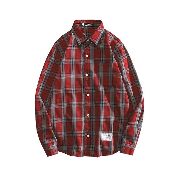 2019 autumn japanese vintage plaid long sleeve shirt male hip hop loose harbor wind couple ins super fire shirt jacket 50cs, White;black
2019 autumn japanese vintage plaid long sleeve shirt male hip hop loose harbor wind couple ins super fire shirt jacket 50cs, White;black
