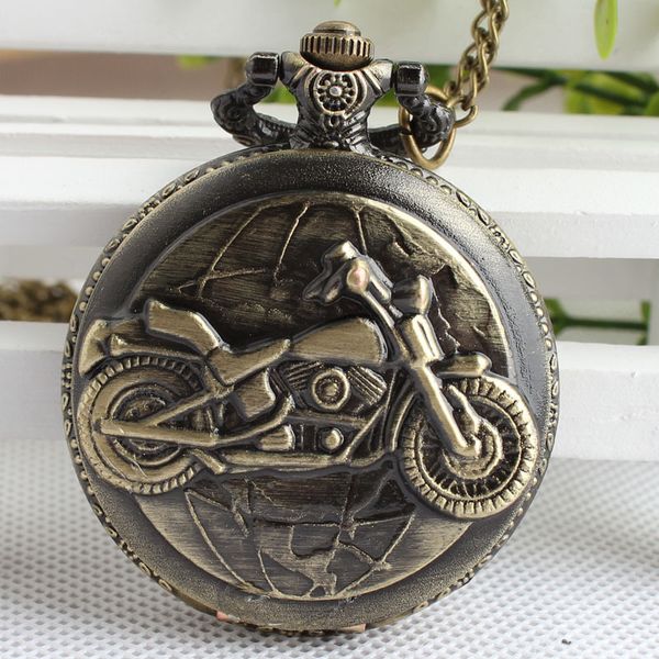 bronze pocket watch moto car carving pendant necklace meaningful men women clock special gift for official staff hour, Slivery;golden
bronze pocket watch moto car carving pendant necklace meaningful men women clock special gift for official staff hour, Slivery;golden